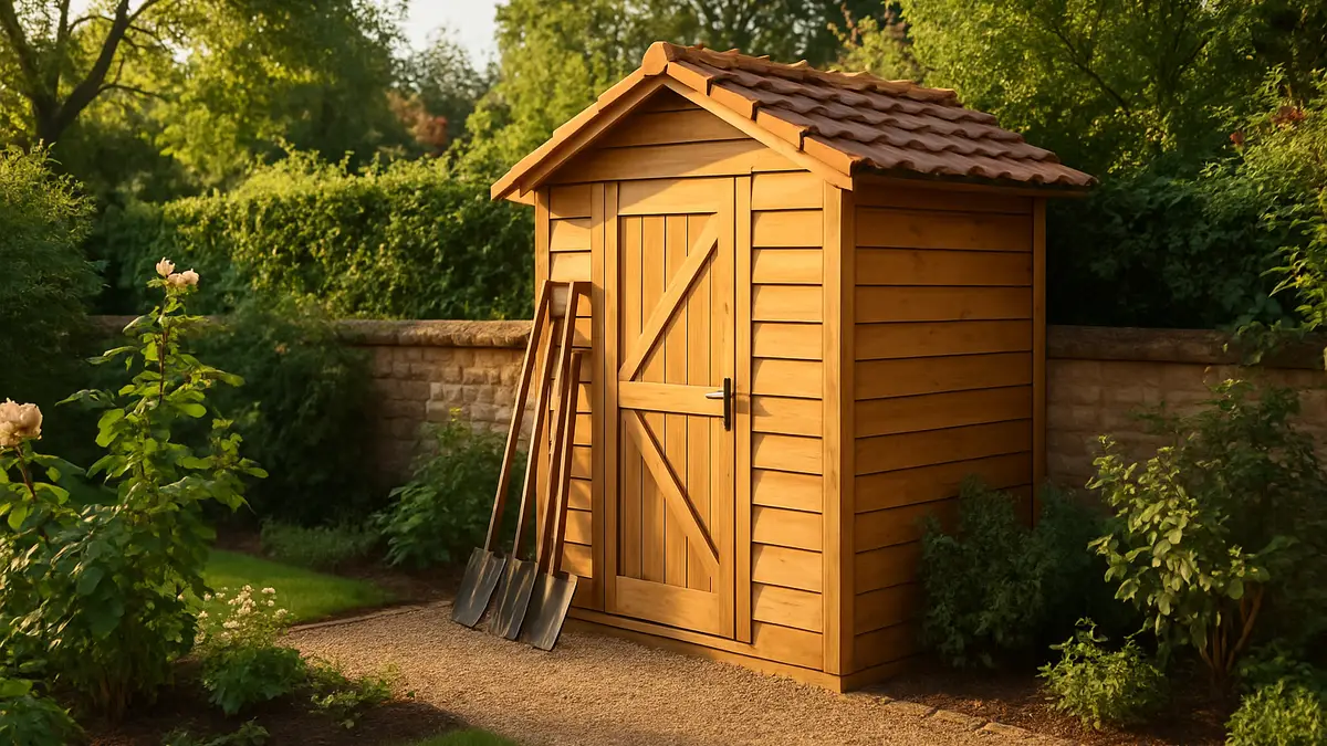 Abri de jardin en résine de 5 m² : le format sans déclaration (bien le choisir)