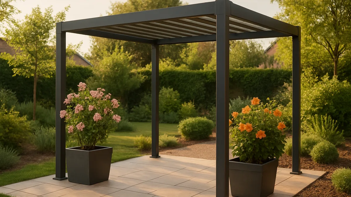 Fixer une pergola sur une terrasse sans percer : les 4 solutions qui tiennent