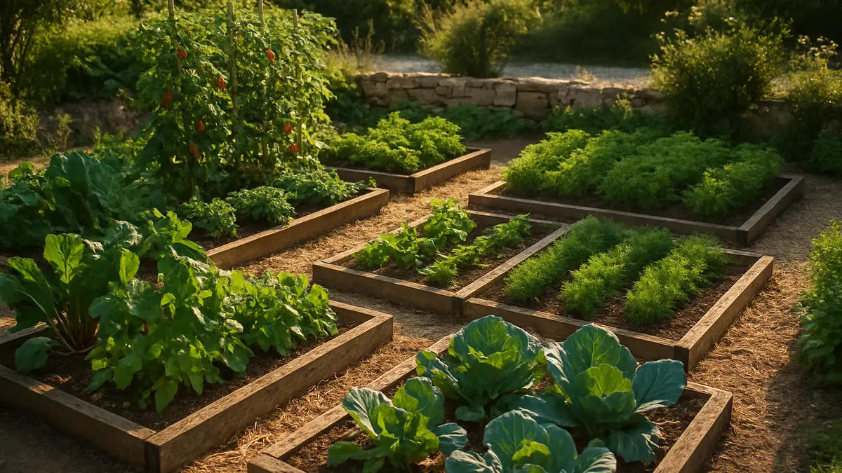 Plan de potager de 10 m² : nourrir 2 à 3 personnes en légumes d'été